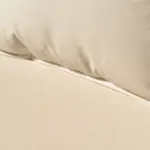 Divano angolare bianco panna – dettaglio del tessuto – Confort Salotti
